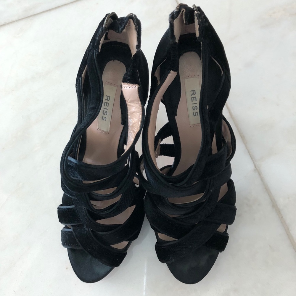 Reiss velvet heels